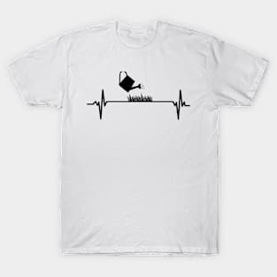 Watering Can Heartbeat Gardening Gardener - Garden Lovers T-Shirt